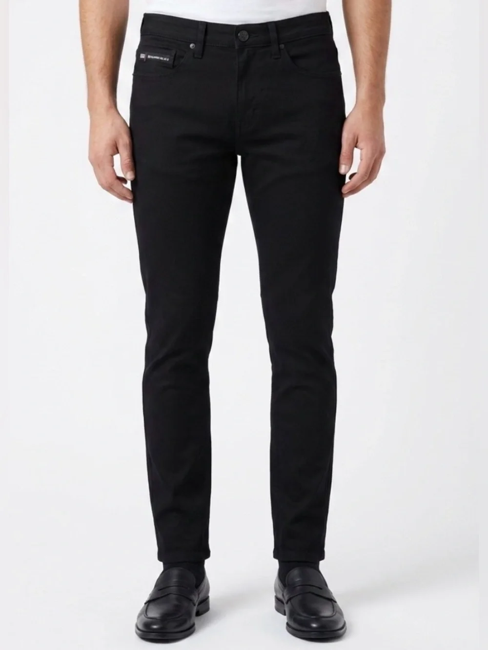 NWOT Benjamin Black Sleek Black Men’s Skinny Jeans 30x32